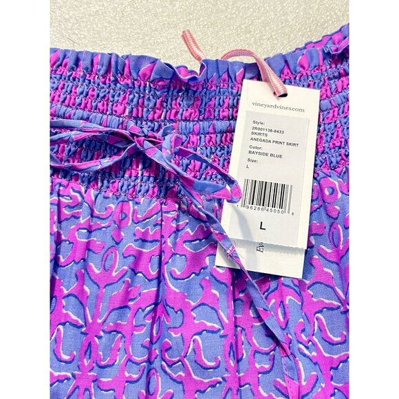 Vineyard Vines Anegada Print Ruffled Miniskirt Large NWT $148 - Picture 4 of 5
